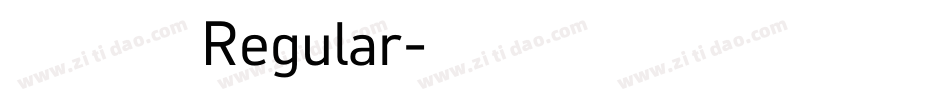 小确幸 Regular字体转换